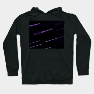 Purple shooting stars blurred lights Hoodie